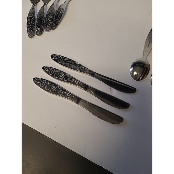 Fresh Baby Child Silverware Utensil Set 12 Piece Vegetables, Fruit, Bread, Food - Picture 7 of 9